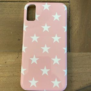 Society 6 Stars with White/Pink iPhone 10/X Slim Case